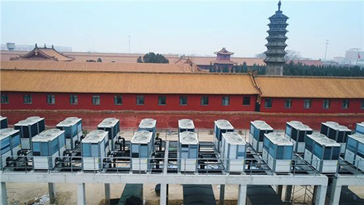 寒冬至，紐恩泰為河北石家莊五?；ǔ切^(qū)居民提供空氣能采暖服務(wù)