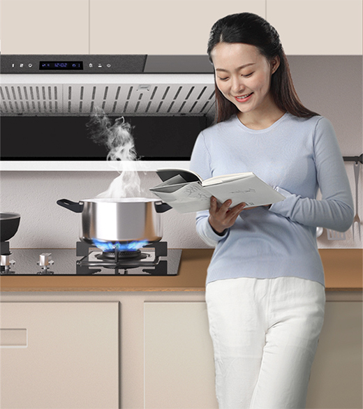 阿詩丹頓Z5油煙機(jī)，外部“一紙凈”，內(nèi)部自清洗