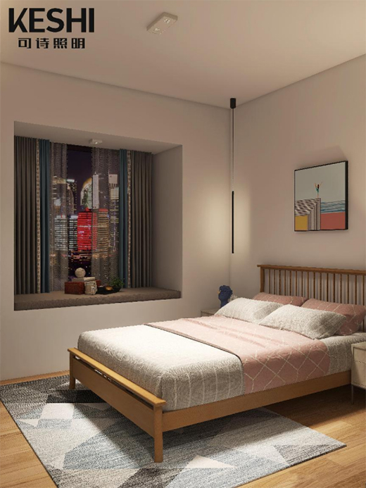 120.14m&sup2;三房兩廳 | KESHI可詩照明不吊頂全屋燈光設(shè)計