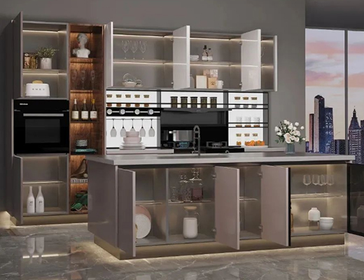 不銹鋼櫥柜，優(yōu)雅意式，演繹質感美學